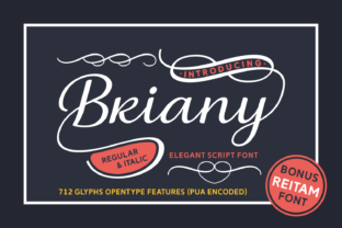 Briany: A Swashy Script for Timeless Headlines