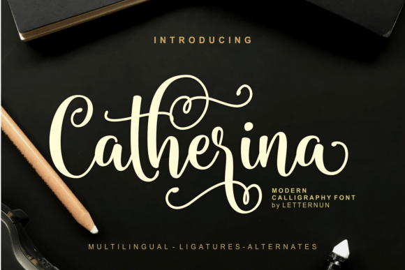 Catherina: A Soft Calligraphy Script for Elegant Projects
