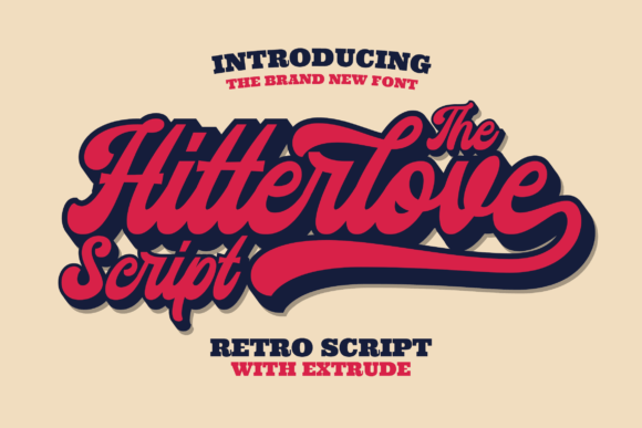 Hitterlove: A Retro Font for Modern Designers