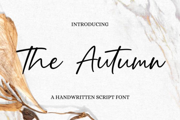 The Autumn: A Script Font for Refined Branding