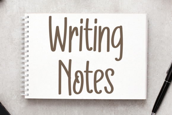 Writing Notes: A Handwritten Font for Modern Design